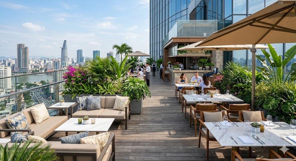 Evening on the terrace